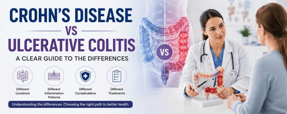 Crohn’s Disease vs Ulcerative Colitis: A Clear Guide to the Differences